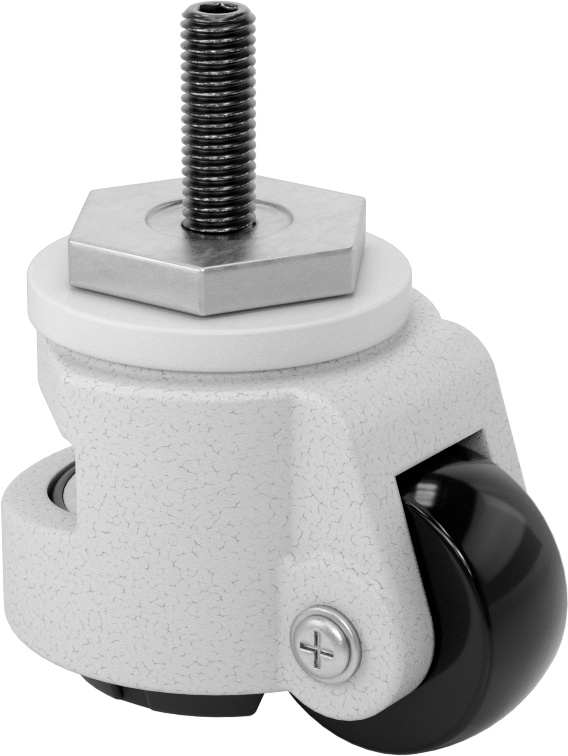 Dişli Mil Dengeleyici Tekerlek, M12 Diş x 1-3/8“ Uzunlukta Mil ve 2” Çapında Tekerlek