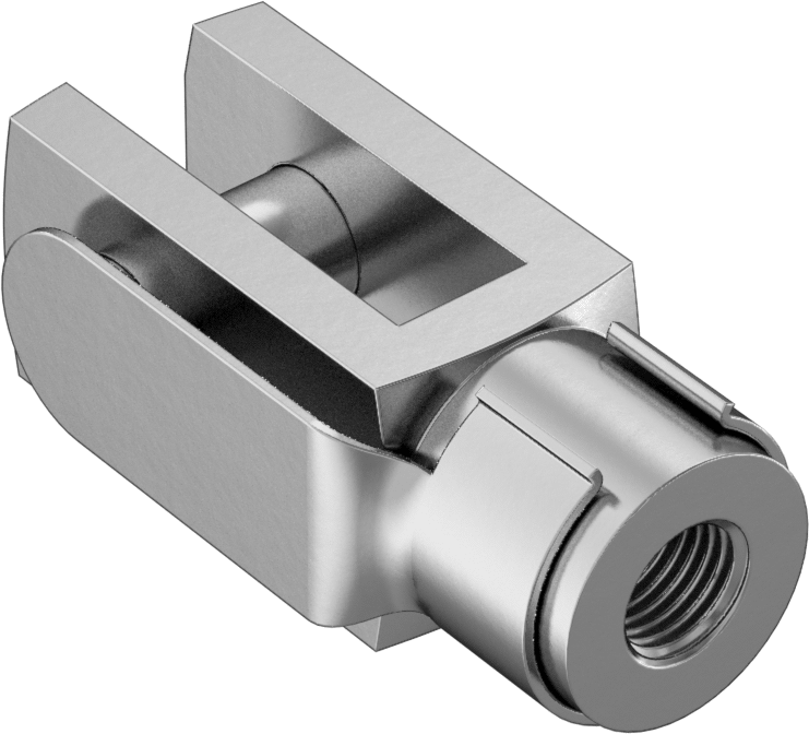 Kolay Uyumlu Çatal Ucu, 3/8"-24 Şaft Dişi, 1-9/16" Şaft Merkez Uzunluğu