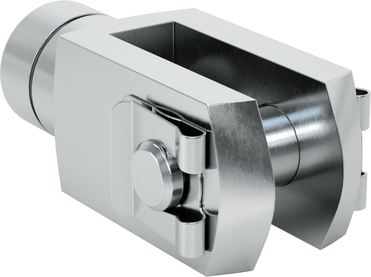Kolay Uyumlu Çatal Ucu, 3/4"-16 Şaft Dişli, 3-1/8" Şaft Merkez Uzunluğu