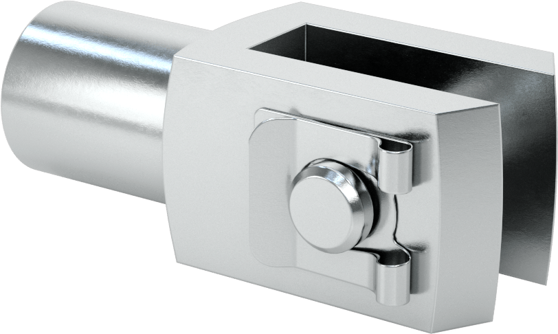 Kolay Uyumlu Çatal Ucu, 3/4"-10 Şaft Dişi, 3-1/8" Şaft Merkez Uzunluğu