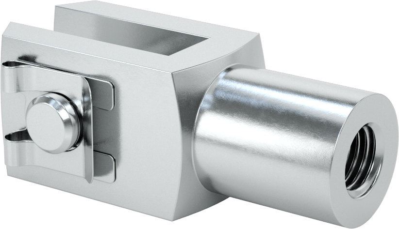 Kolay Uyumlu Çatal Ucu, 3/4"-10 Şaft Dişi, 3-1/8" Şaft Merkez Uzunluğu