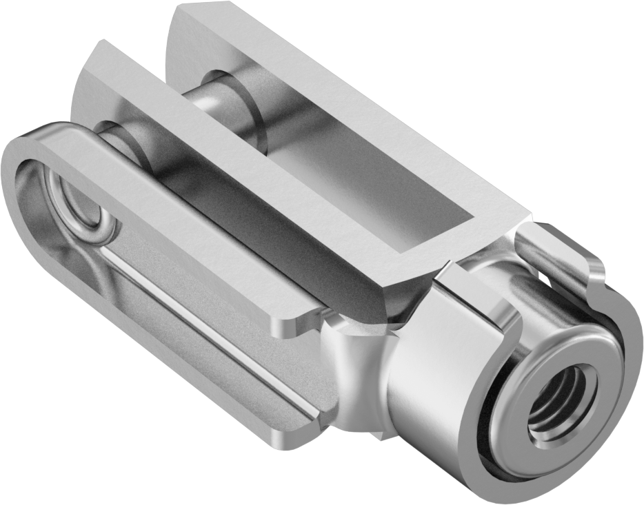 Kolay Uyumlu Çatal Ucu, M5 x 0,8 mm Şaft Dişi, 30 mm Şaft Merkez Uzunluğu