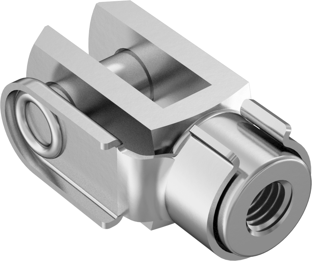 Kolay Uyumlu Çatal Ucu, M10 x 1,5 mm Şaft Dişi, 40 mm Şaft Merkez Uzunluğu