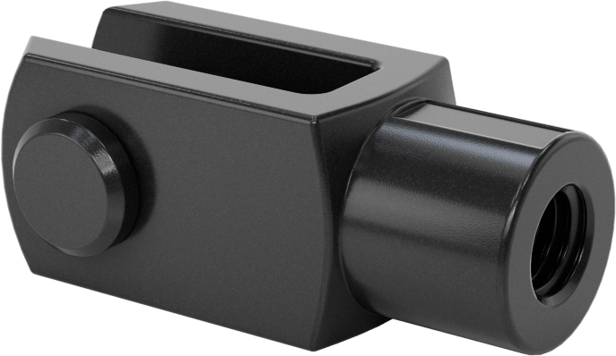 Kimyasallara Dayanıklı Çatal Çubuk Ucu, M10 x 1,5 mm Şaft Dişi