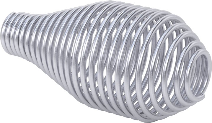 Spring Handle, Nickel-Plated, for 1/2" Rod Diameter, 3-3/8" Long