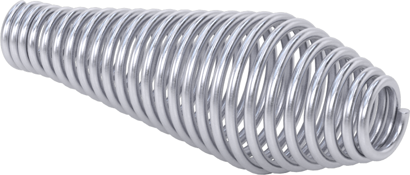 Spring Handle, Nickel-Plated, for 1/2" Rod Diameter, 4-1/4" Long