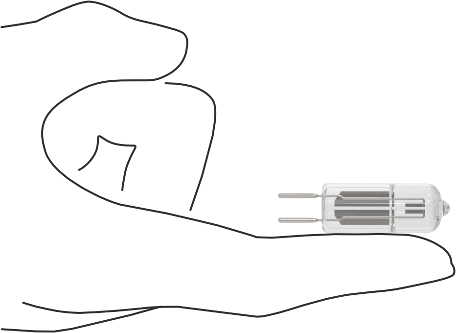 Çift Pimli Tabanlı Minyatür Ampul, Anma Numarası 50T4Q/CL/Ax, 12V