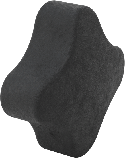 Dört Kollu Rahat Tutuşlu Düğme, 5/16“-18 Diş x 1/2” Derinlikli Delik, 1-3/4" Çaplı Başlık
