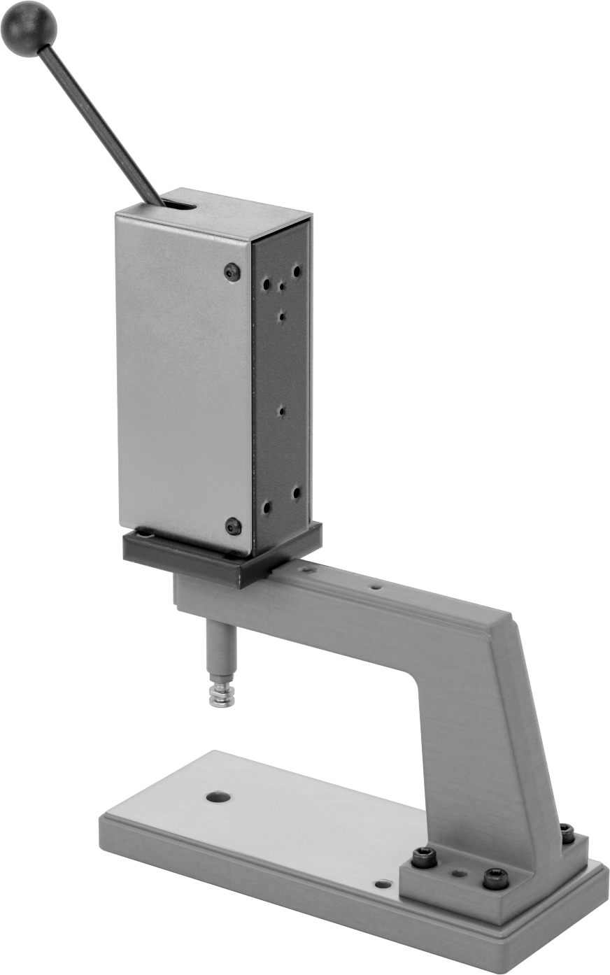 Küçük Parçalar için Kompakt Tezgah Üstü Kolu Presi, Uzun Uçlu, 500 lbs. Kapasite, 1-3/4" Maksimum Strok Uzunluğu