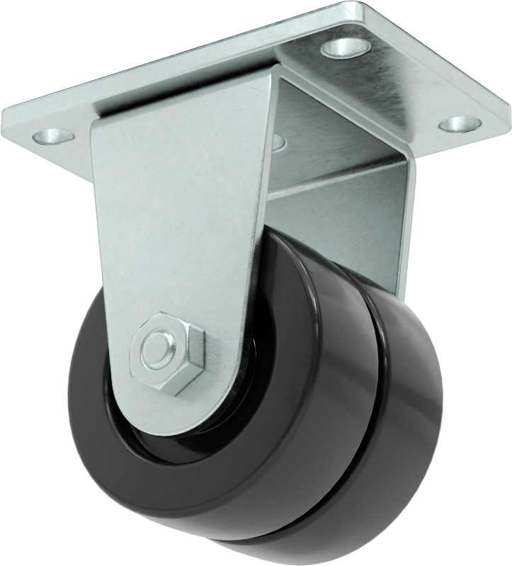 Cart-King Tekerlek, 2-1/2" Çapında 80A Durometre Neopren Kauçuk Tekerlekli Sert