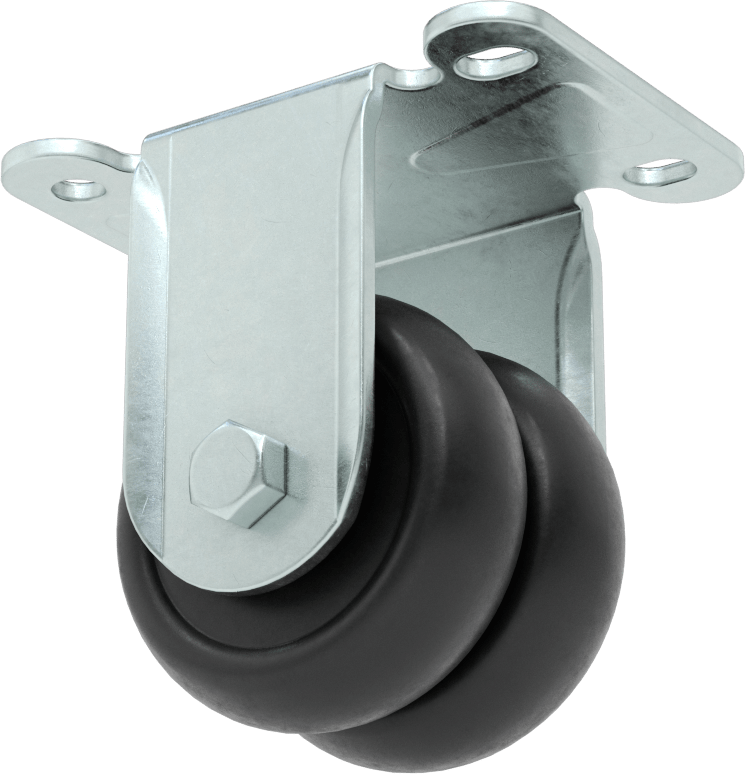 Cart-King Tekerlek, Rigid, 2-1/2" Çaplı 75D Durometre Kauçuk Tekerlekler, Kovan Yatağı