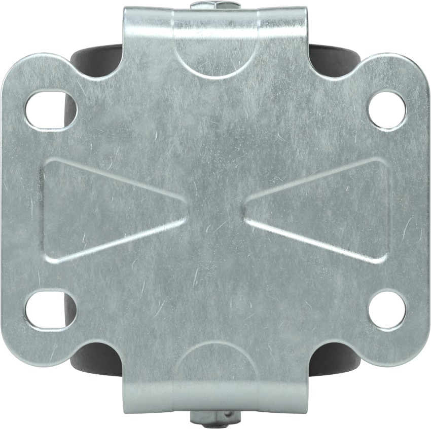 Cart-King Tekerlek, Rigid, 3" Çapında 75D Durometre Kauçuk Tekerlekler, Rulman