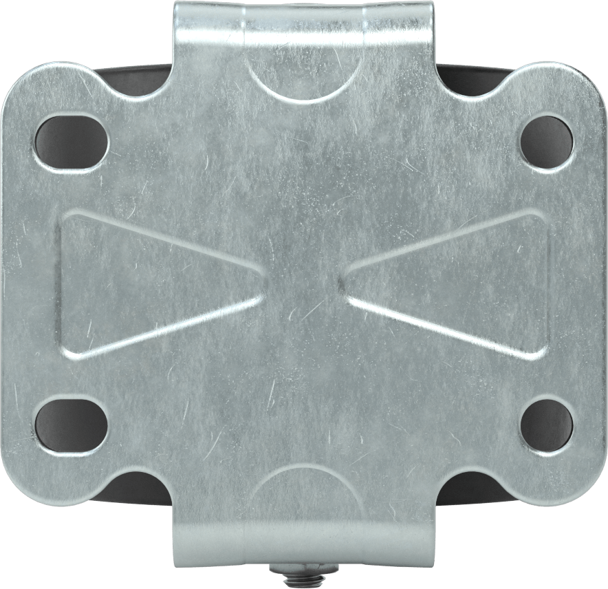 Cart-King Tekerlek, Rigid, 4" Çaplı 75D Durometre Kauçuk Tekerlekler, Rulman