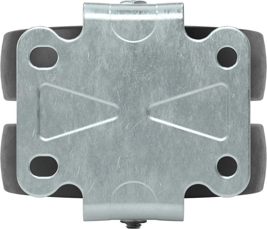 Cart-King Tekerlek, Rigid, 5" Çap 75D Durometre Kauçuk Tekerlekler, Rulman