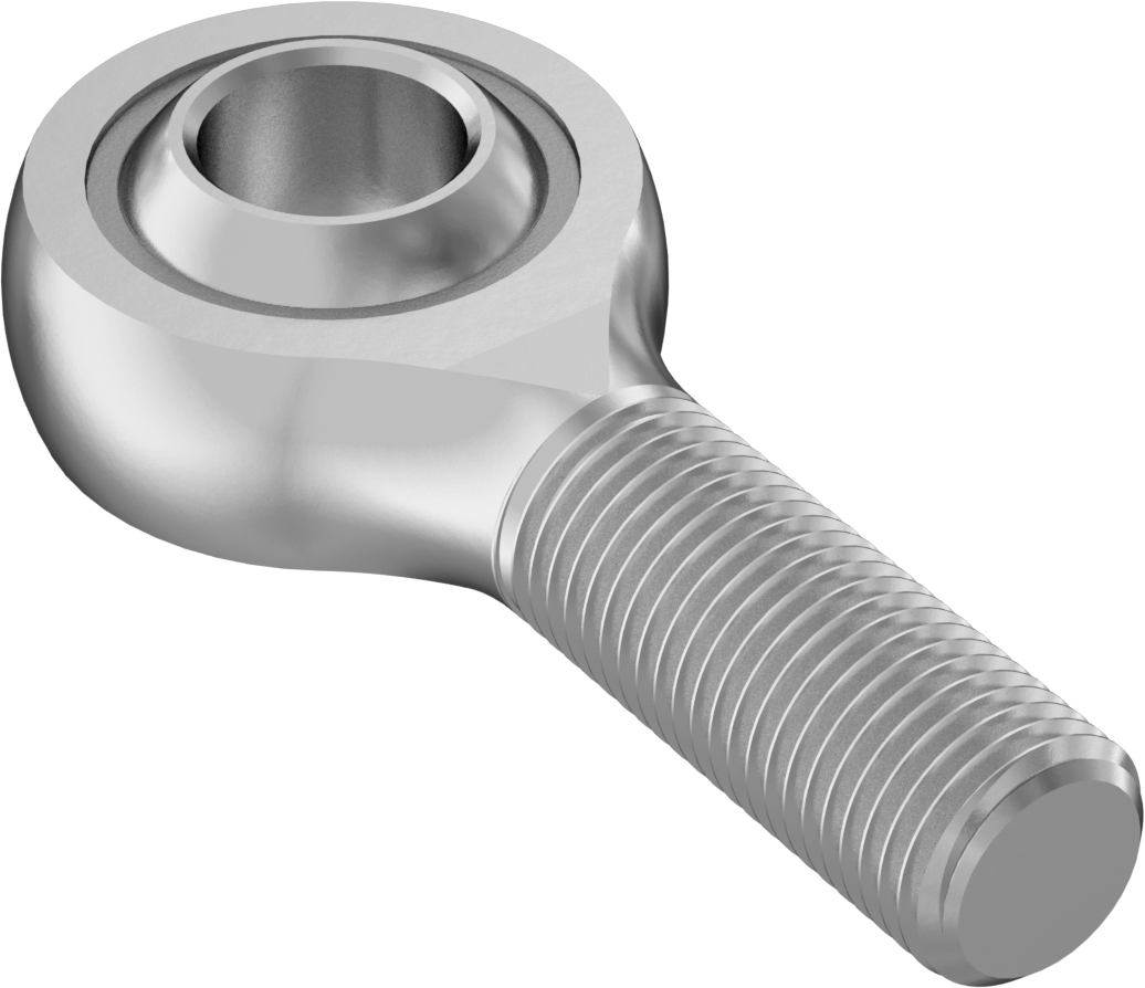 Yağlamasız Bilyeli Mafsal Çubuk Ucu, Paslanmaz Çelik Ek Parça, M14 x 1,5 mm Diş