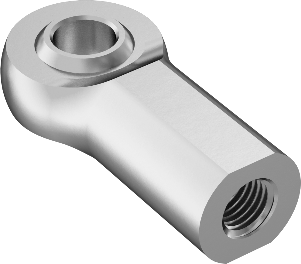 Yağlamasız Bilyeli Mafsal Çubuk Ucu, M10 x 1,25 mm İç Diş Boyutu
