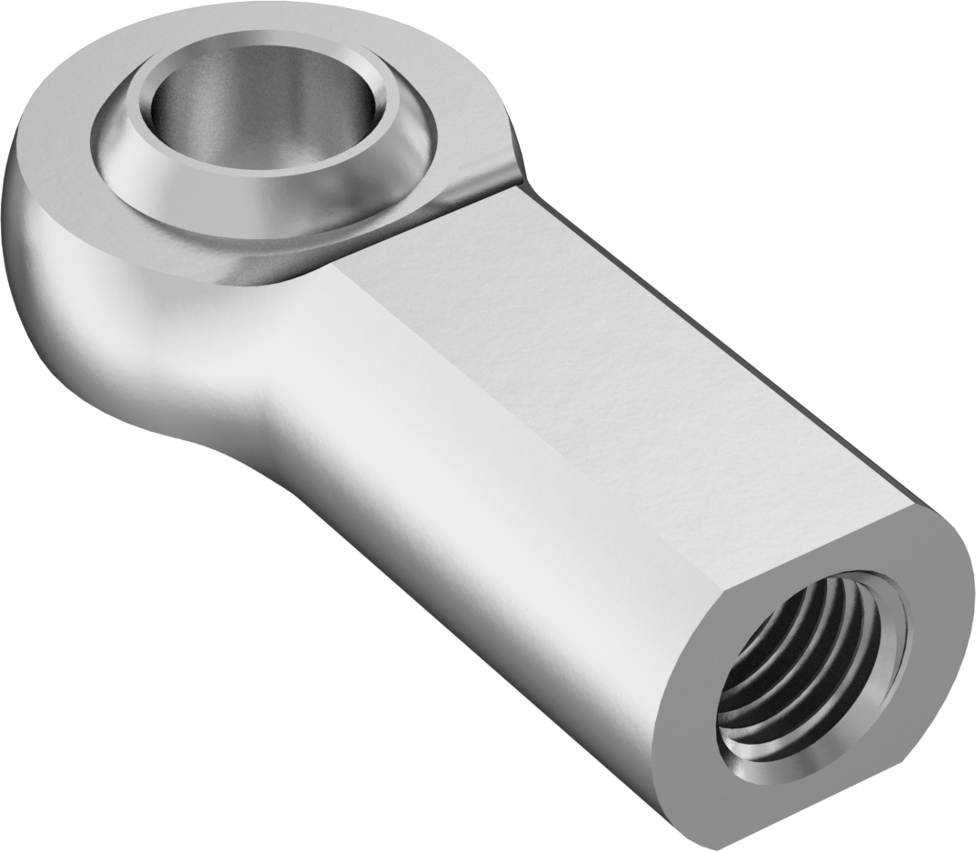 Yağlamasız Bilyeli Mafsal Çubuk Ucu, M16 x 2 mm İç Dişli Boyutu
