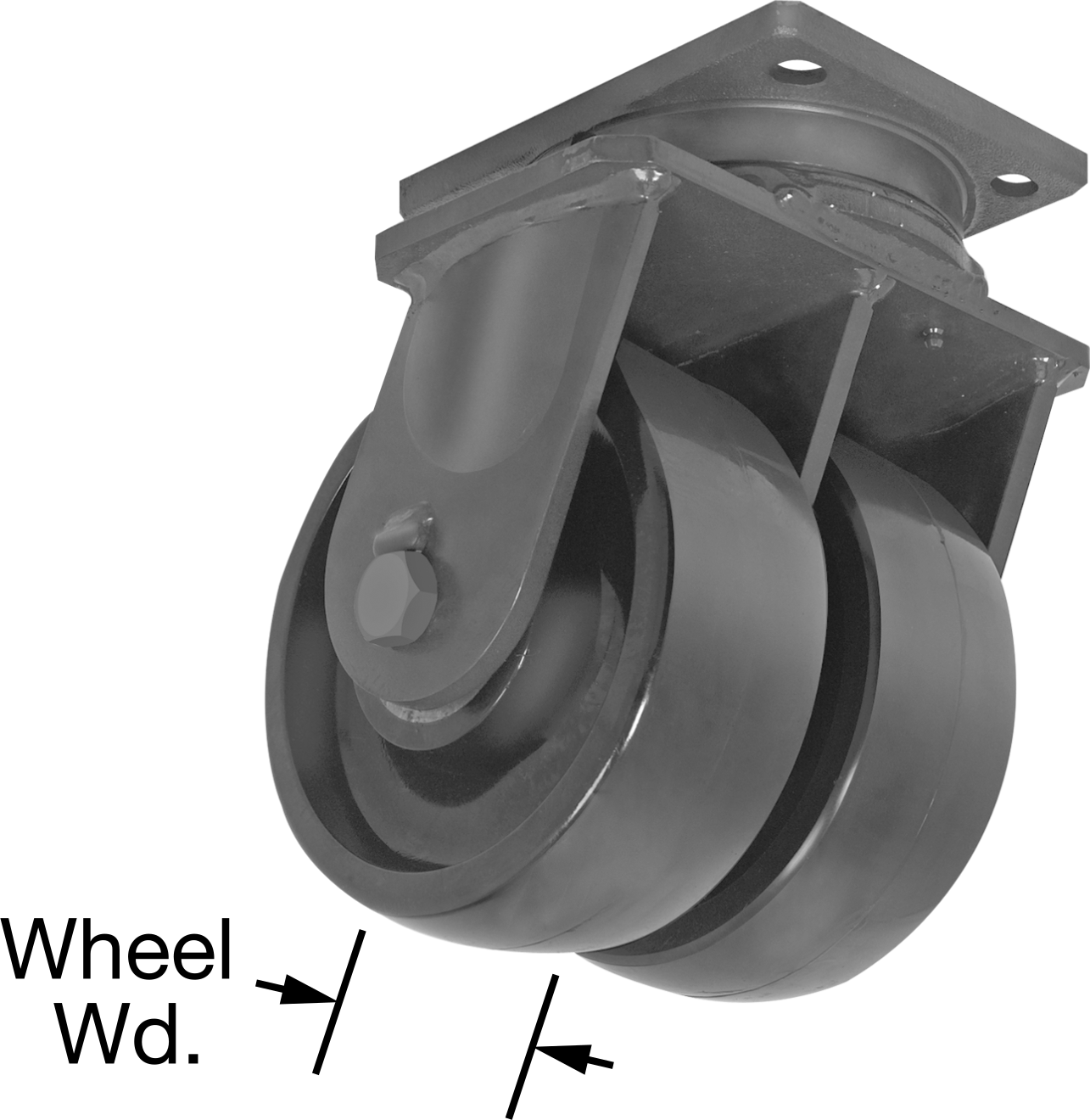 Dual-Wheel Swivel