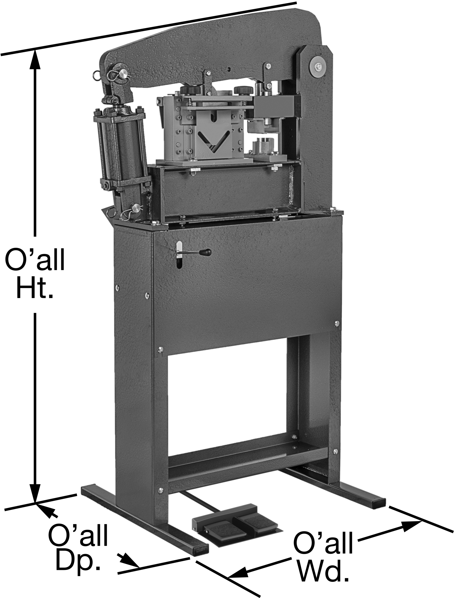 Zemin Montajlı Presler/Zımbalar/Makaslar, 80000 lb. Kapasite
