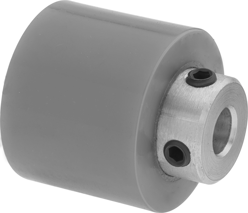 Neopren Tahrik Silindiri, Çelik Göbek ile, 2-1/2" Çap, 29/32 inç Genişlik, 3/4" Mil Çapı için