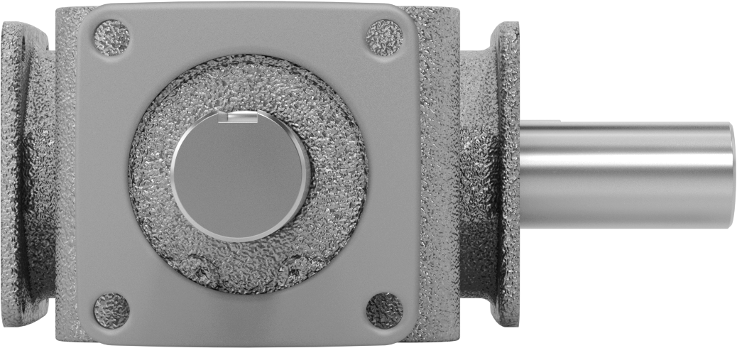 Metrik Dik Açı Dişli Kutusu, 1 Çıkış Mili, 3 Flanş, 508 in-lbs @ 1750 rpm Tork