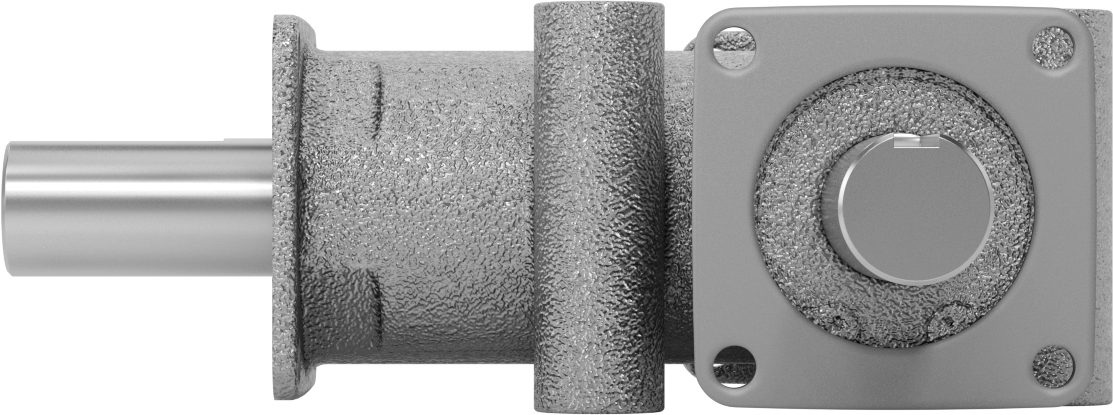 Metrik Dik Açı Dişli Kutusu, 1 Çıkış Mili, 3 Flanş, 508 in-lbs @ 1750 rpm Tork