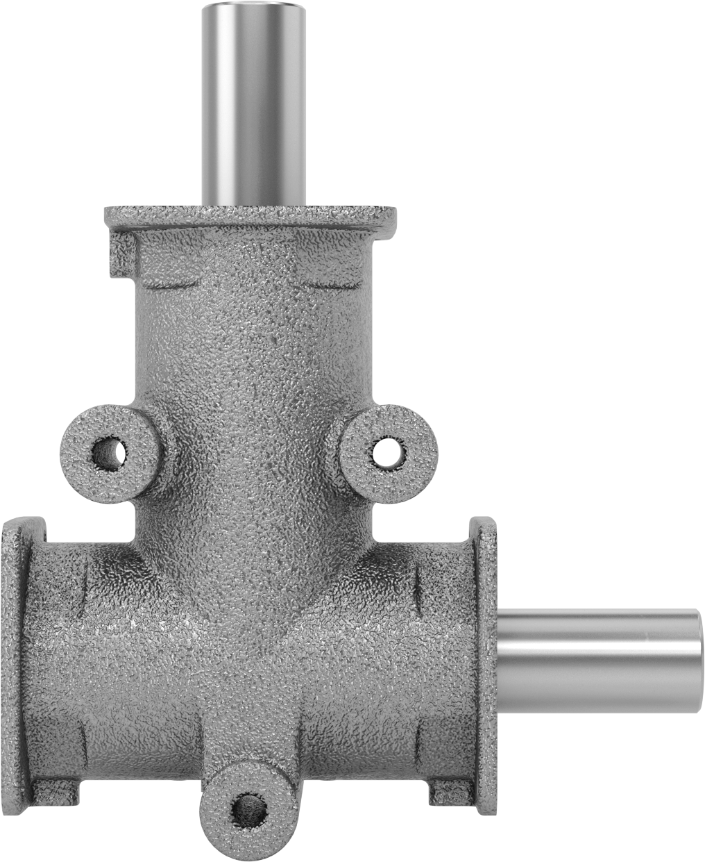 Metrik Dik Açı Dişli Kutusu, 1 Çıkış Mili, 3 Flanş, 508 in-lbs @ 1750 rpm Tork