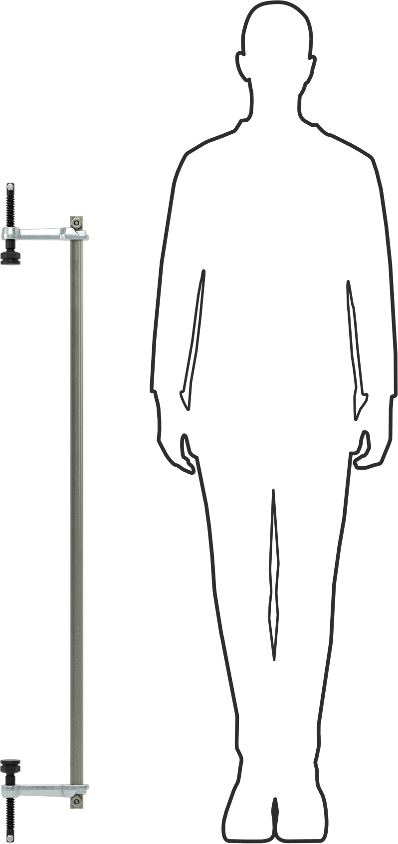 Hızlı Etkili Çubuk Kelepçesi/Ayırıcı, 0“ ila 39-1/2” Açıklık
