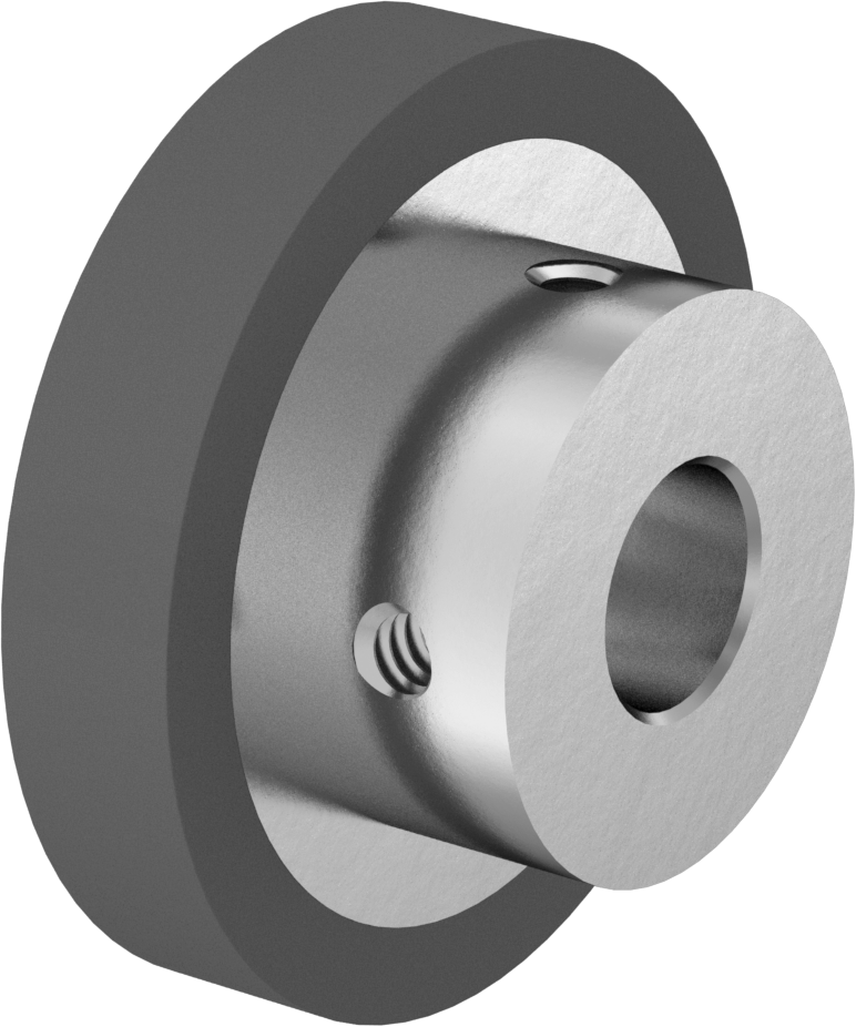 Dar Toleranslı Tahrik Silindiri, 1-1/4" Silindir Çapı, 1/4" Silindir Genişliği, 5/16" Mil Çapı için