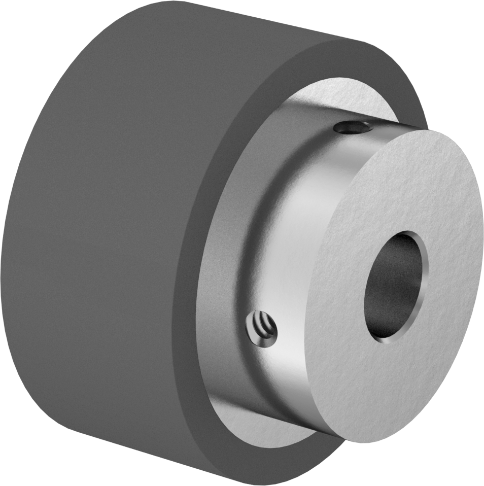 Dar Toleranslı Tahrik Silindiri, 1-5/8" Makara Çapı, 3/4" Makara Genişliği, 3/8" Mil Çapı