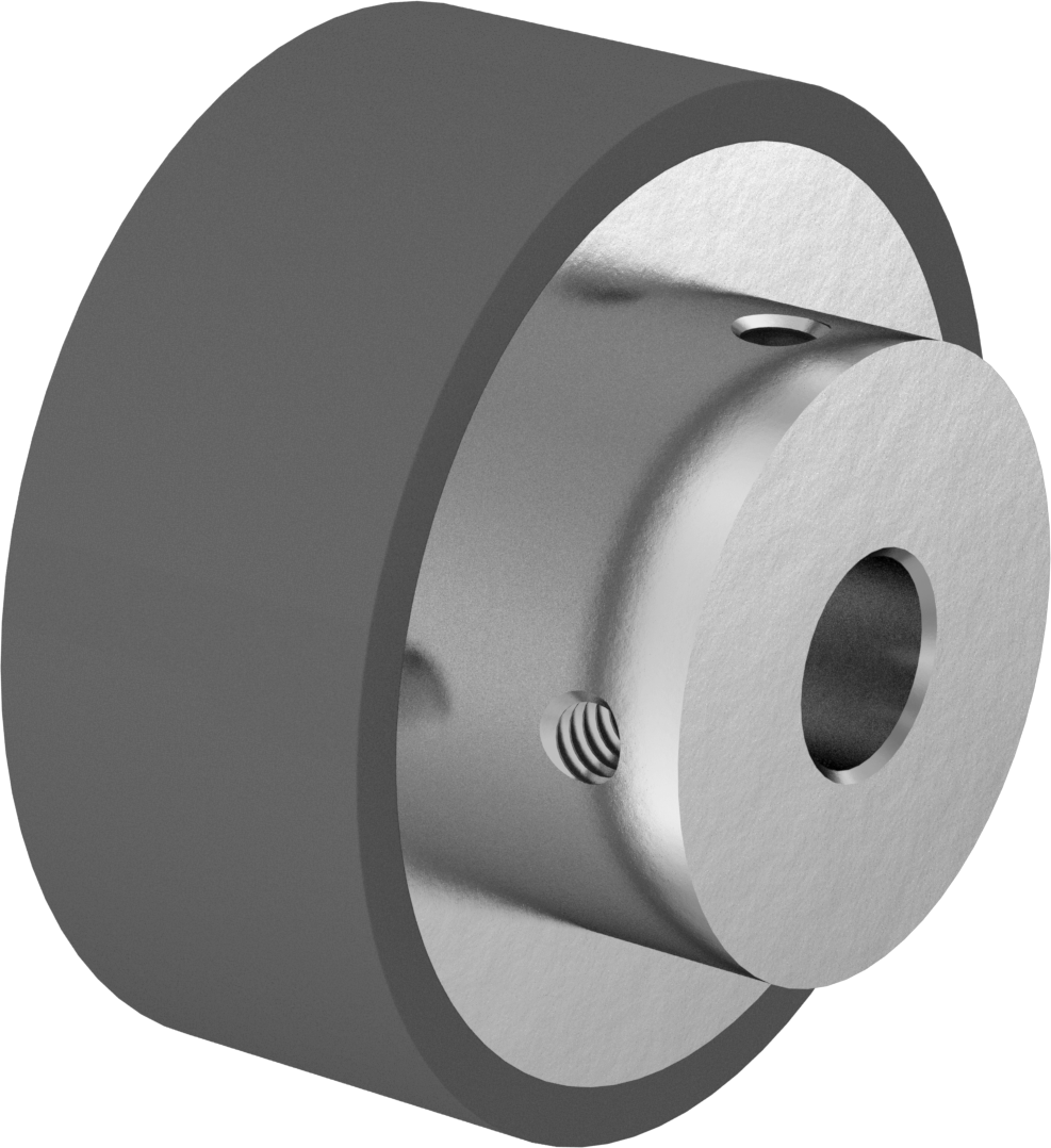 Dar Toleranslı Tahrik Silindiri, 2-1/2" Silindir Çapı, 1" Silindir Genişliği, 1/2" Mil Çapı için