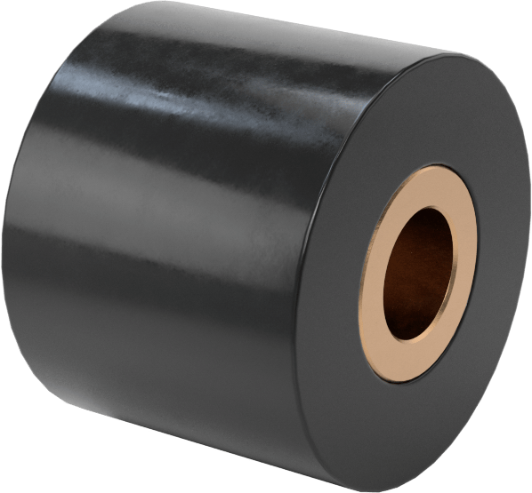Aşınmaya Dayanıklı Avara Makarası, Avara, 1-1/4“ Çap x 1” Genişlikte Silindir, 3/8" Mil Çapı