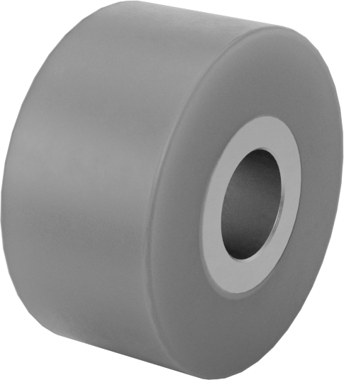 Aşınmaya Dayanıklı Avara Makarası, 1" Silindir Çapı, 1/2" Makara Genişliği, 5/16" Mil Çapı için