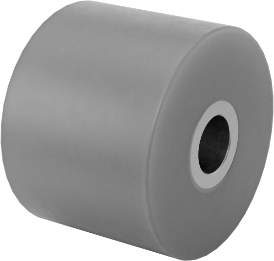 Aşınmaya Dayanıklı Avara Makarası, 1" Silindir Çapı, 3/4" Makara Genişliği, 1/4" Mil Çapı için