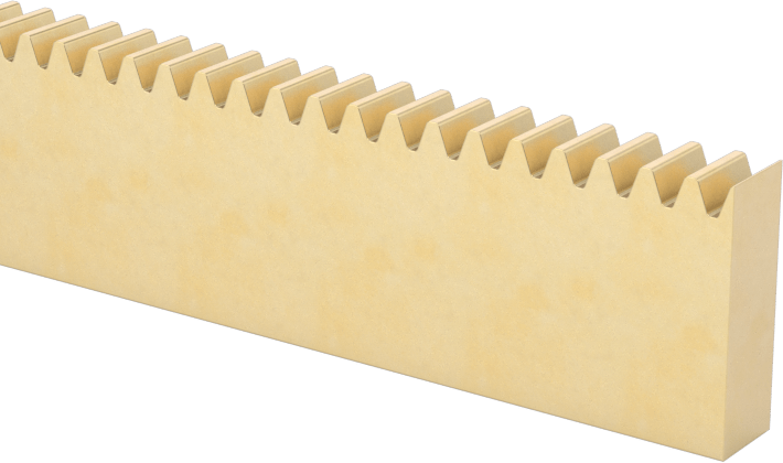 Metal Dişli Rafı - 20 Derece Basınç Açısı, 0,5 Modül, 300 mm Uzunluk, 8,500 mm Adım Yüksekliği