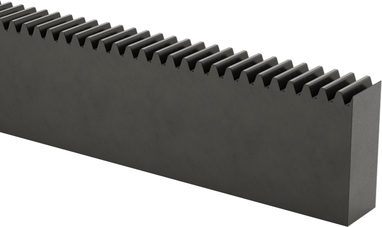 Metal Dişli Rafı - 20 Derece Basınç Açısı, 0,5 Modül, 100 mm Uzunluk, 11,500 mm Adım Yüksekliği