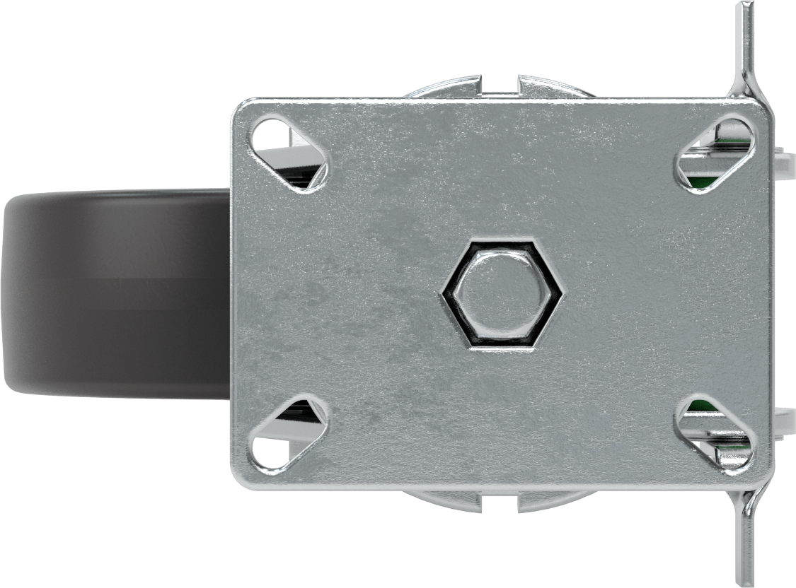 Ekstra Yüksek Kapasiteli Stronghart Tekerlek, 7-1/4“ x 5-1/4” Plaka, Frenli ve 10" Fenolik Tekerlekli Döner