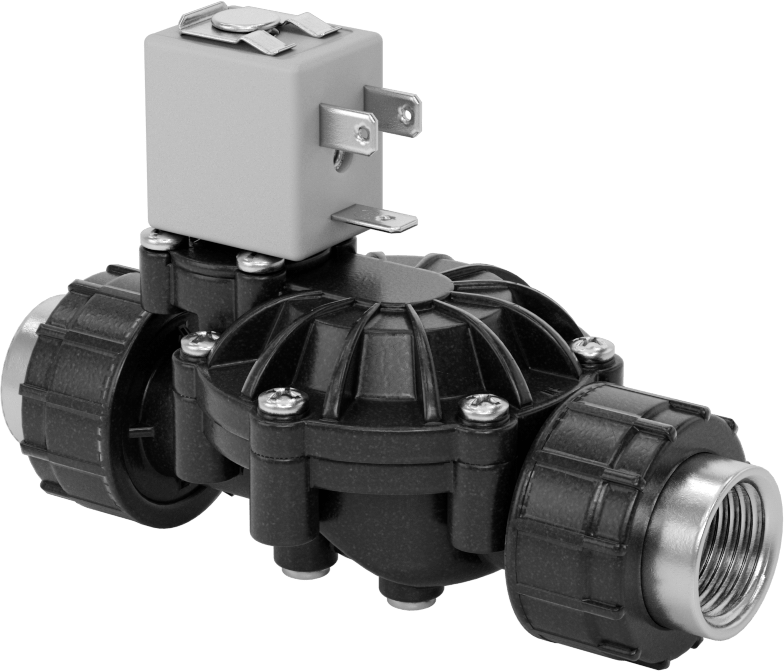 İçme Suyu için Solenoid Açma/Kapama Valfi, Siyah Ppe Plastik, 120V AC, 1/2 NPT Dişi