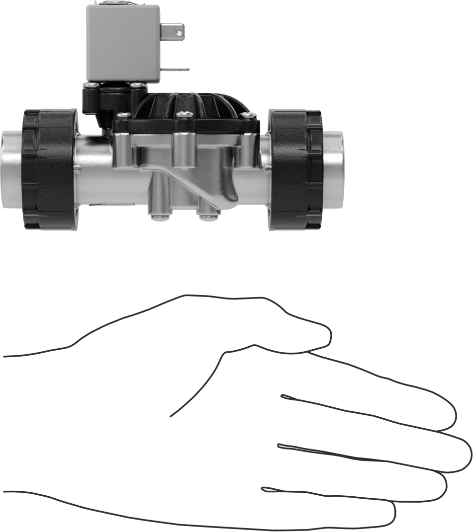 İçme Suyu için Solenoid Açma/Kapama Valfi, Siyah Ppe Plastik, 120V AC, 3/4 NPT Dişi