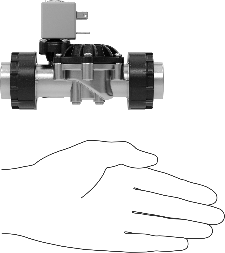 İçme Suyu için Solenoid Açma/Kapama Valfi, Siyah Ppe Plastik, 24V DC, 3/4 NPT Dişi