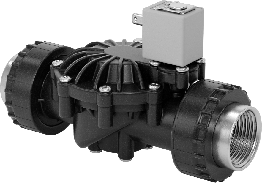 İçme Suyu için Solenoid Açma/Kapama Valfi, Siyah Ppe Plastik, 120V AC, 1 NPT Dişi