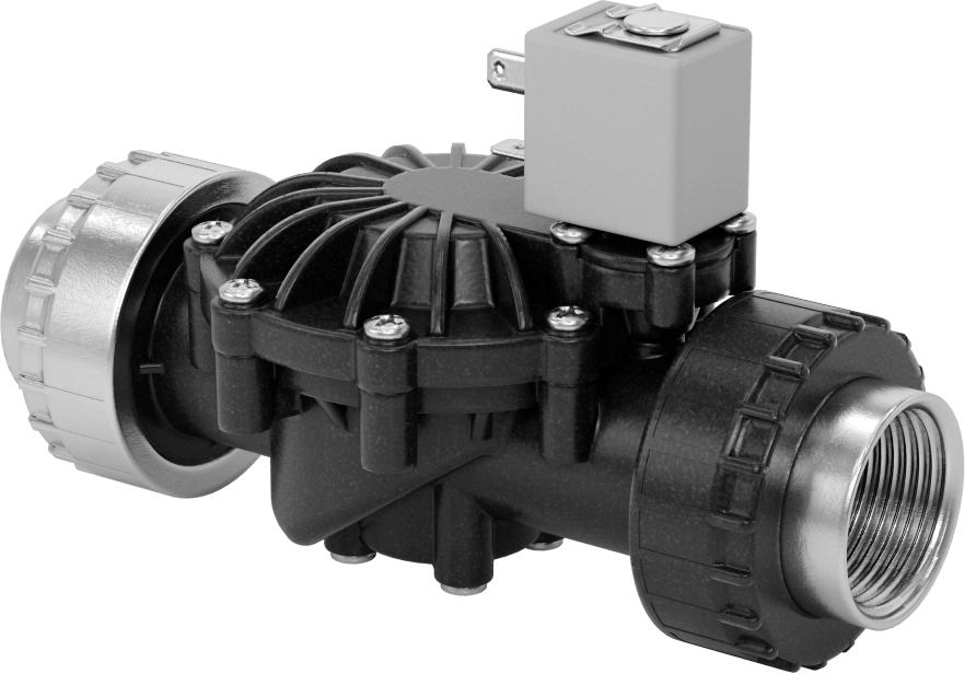 İçme Suyu için Solenoid Açma/Kapama Valfi, Siyah Ppe Plastik, 24V DC, 1 NPT Dişi