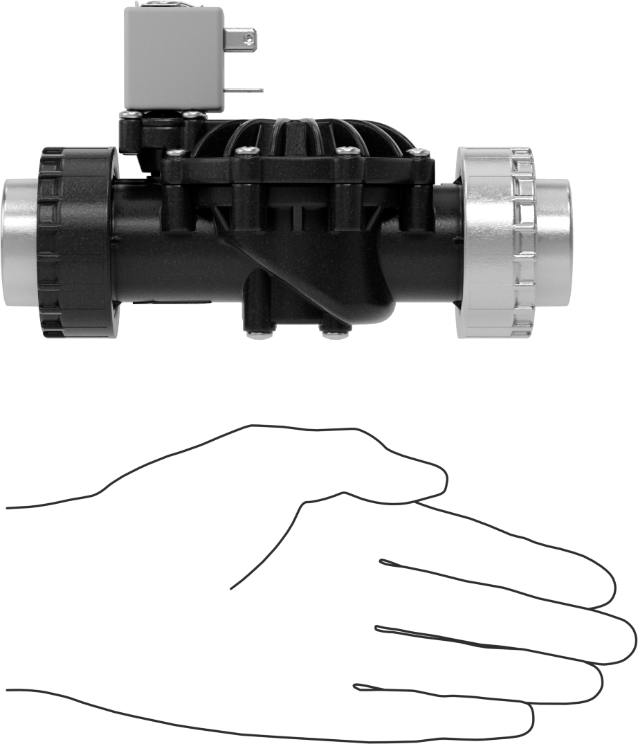 İçme Suyu için Solenoid Açma/Kapama Valfi, Siyah Ppe Plastik, 24V DC, 1 NPT Dişi