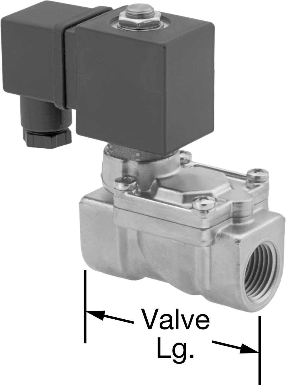 İçme Suyu için Solenoid Açma/Kapama Valfi, Pirinç, 24V DC, 1 NPT Dişi