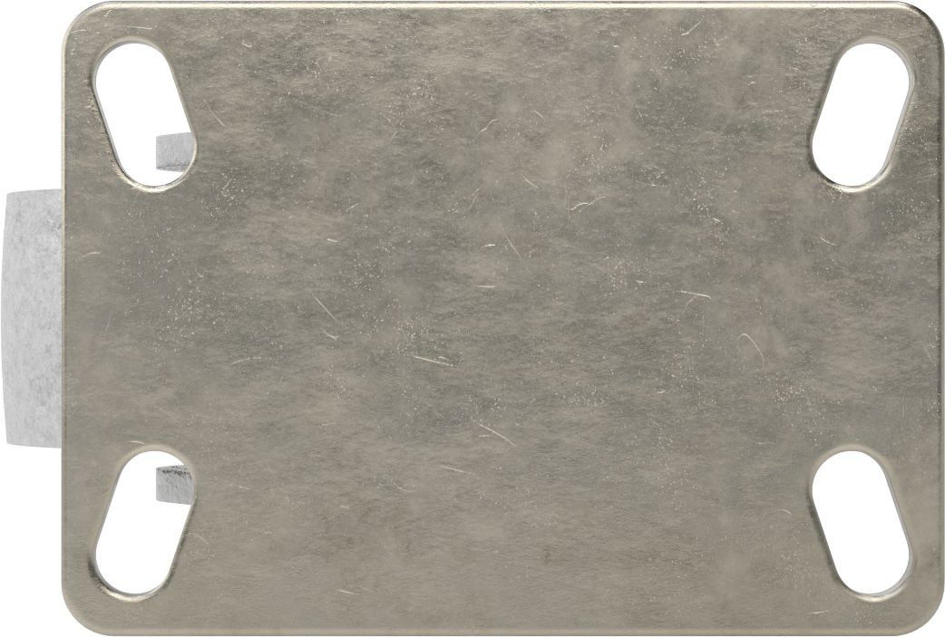 Yüksek Kapasiteli Spartan Tekerlek, 6-1/4“ x 4-1/2” Plaka, 5" Çapında Metal Tekerlekli Döner