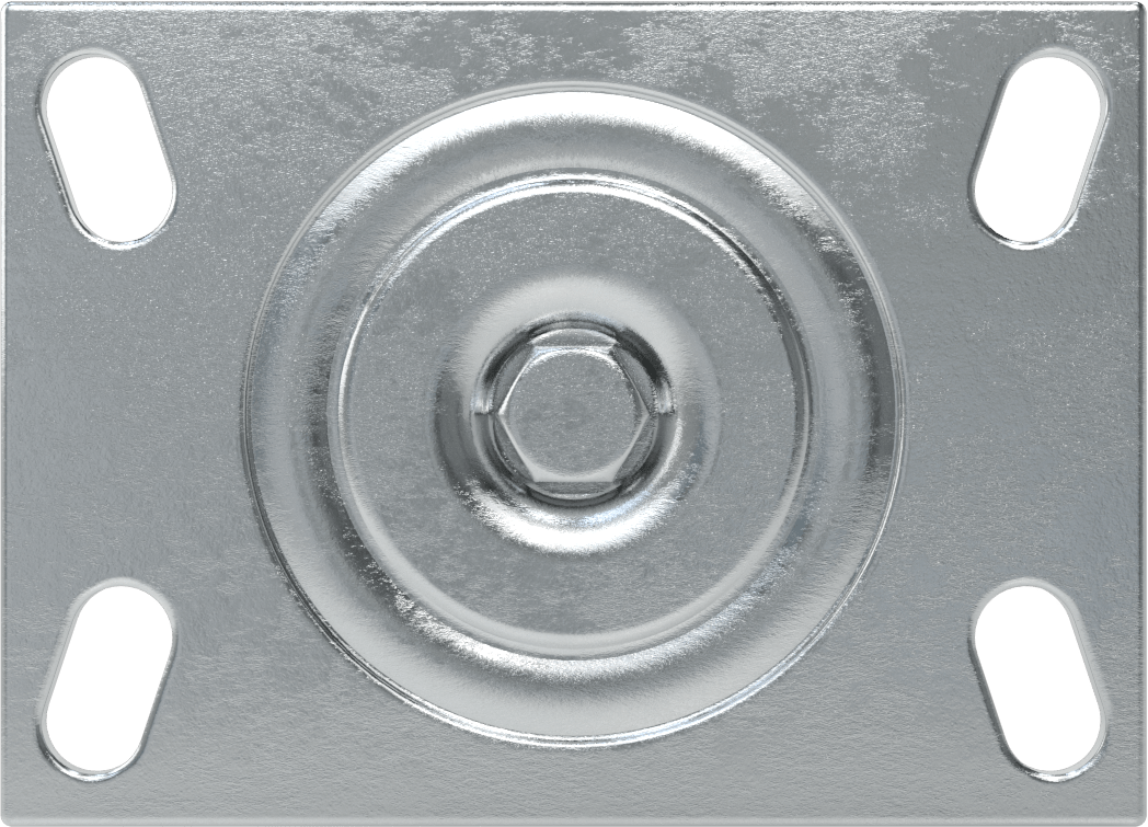 Yüksek Kapasiteli Spartan Tekerlek, 6-1/4“ x 4-1/2” Plaka, 4" Çaplı Fenolik Tekerlekli Döner