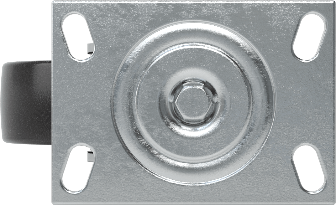 Yüksek Kapasiteli Spartan Tekerlek, 6-1/4“ x 4-1/2” Plaka, 6 inç Çapında Fenolik Tekerlekli Döner Tekerlek