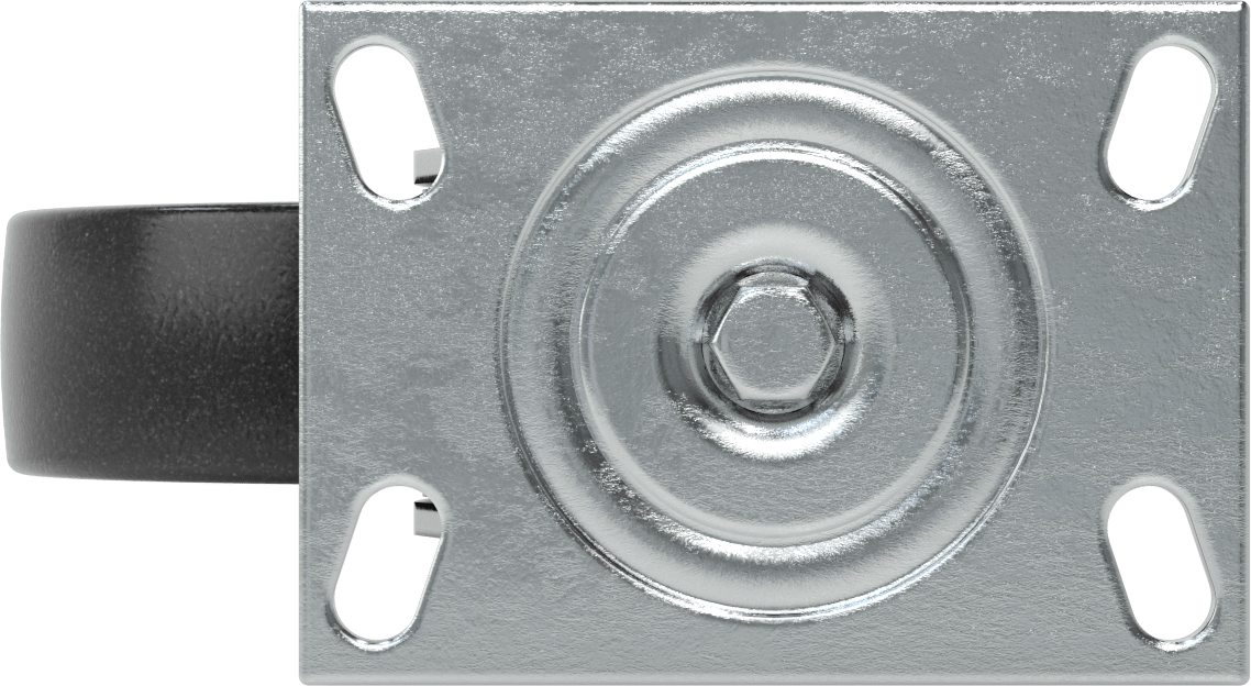 Yüksek Kapasiteli Spartan Tekerlek, 6-1/4“ x 4-1/2” Plaka, 8" Çapında Fenolik Tekerlekli Döner