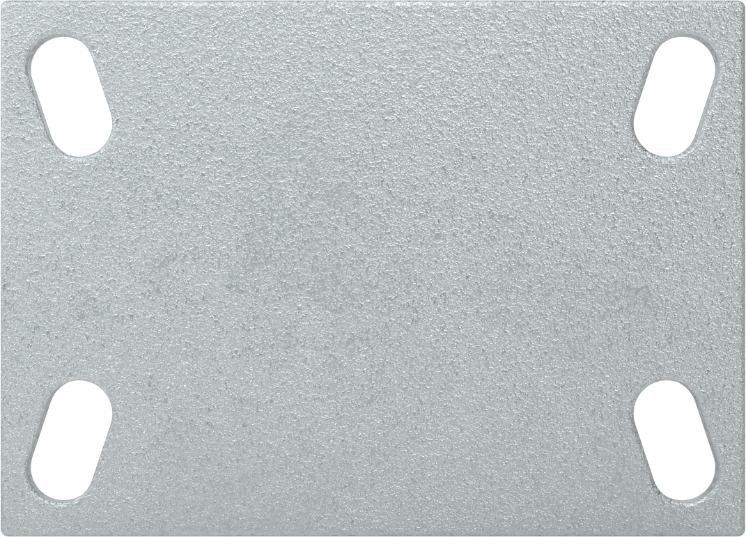 Yüksek Kapasiteli Spartan Tekerlek, 6-1/4“ x 4-1/2” Plaka, 4 inç Çapında Metal Tekerlekli Sert