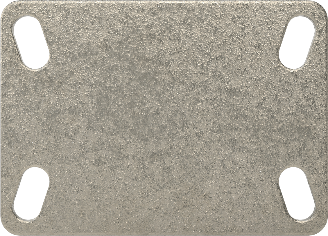 Yüksek Kapasiteli Spartan Tekerlek, 6-1/4“ x 4-1/2” Plaka, 6" Çaplı Metal Tekerlekli Sert